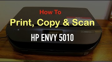 How to PRINT, COPY & SCAN with HP Envy 5010 All-In-One Printer review ?