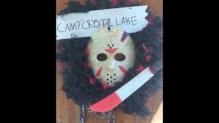 Friday The 13th Wreath | Jason Voorhees | Dollar Tree DIY