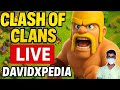 Clash of Clans LIVE 🔥 | Epic Attacks, Base Defense &amp; Base Visits | DavidXPedia