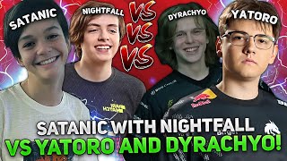 12K MMR GAME! SATANIC with NIGHTFALL vs YATORO and DYRACHYO! WHO WILL WIN?!