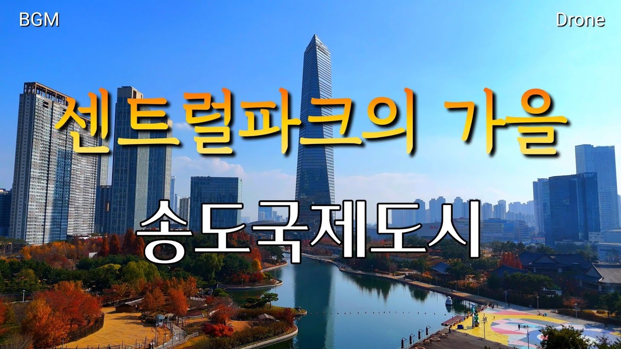 송도 센트럴파크의 가을