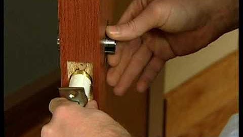 How to Install SARGENT 11 Line Cylindrical Lock | Step 5 | Latch Set Installation