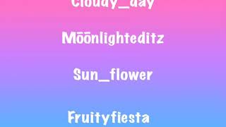 Username Ideas! screenshot 1