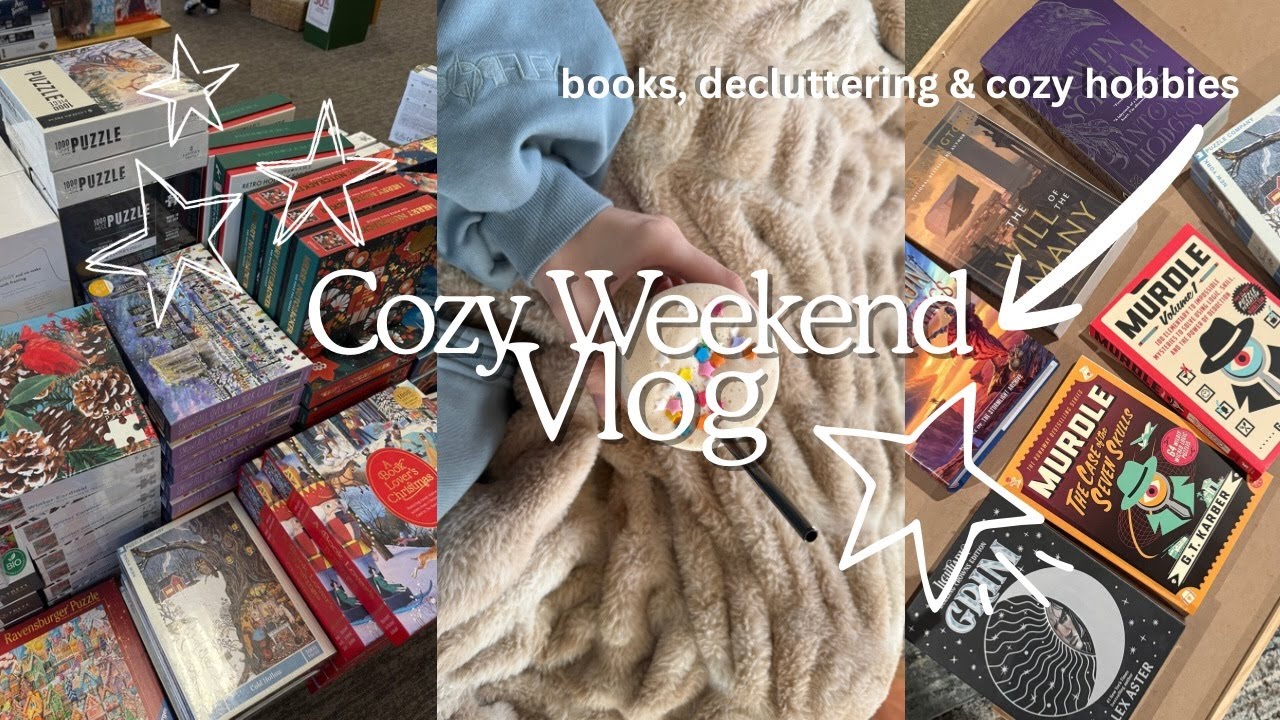 Выходные для перезагрузки 2026 года / покупка книг, уютный вечер, посвященный хобби, уборка и рас...