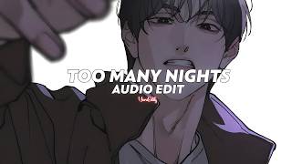 too many nights (tiktok version) || metro boomin, future ft. don toliver [edit audio]