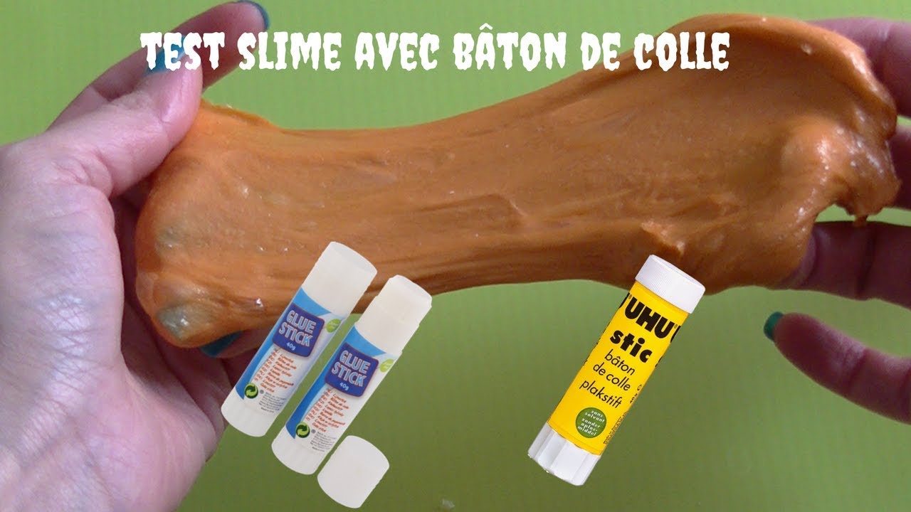 DIY RECETTE SLIME AVEC BÂTON DE COLLE 