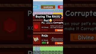 Buying The Brand New RAIJU PET In Grow A Garden!  #roblox #robloxfyp #growagardenroblox #gag
