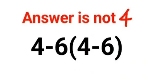 4-6(4-6) The answer is not 4. 99% failed! Can you do it? #math #logicalstation #mathproblem #math