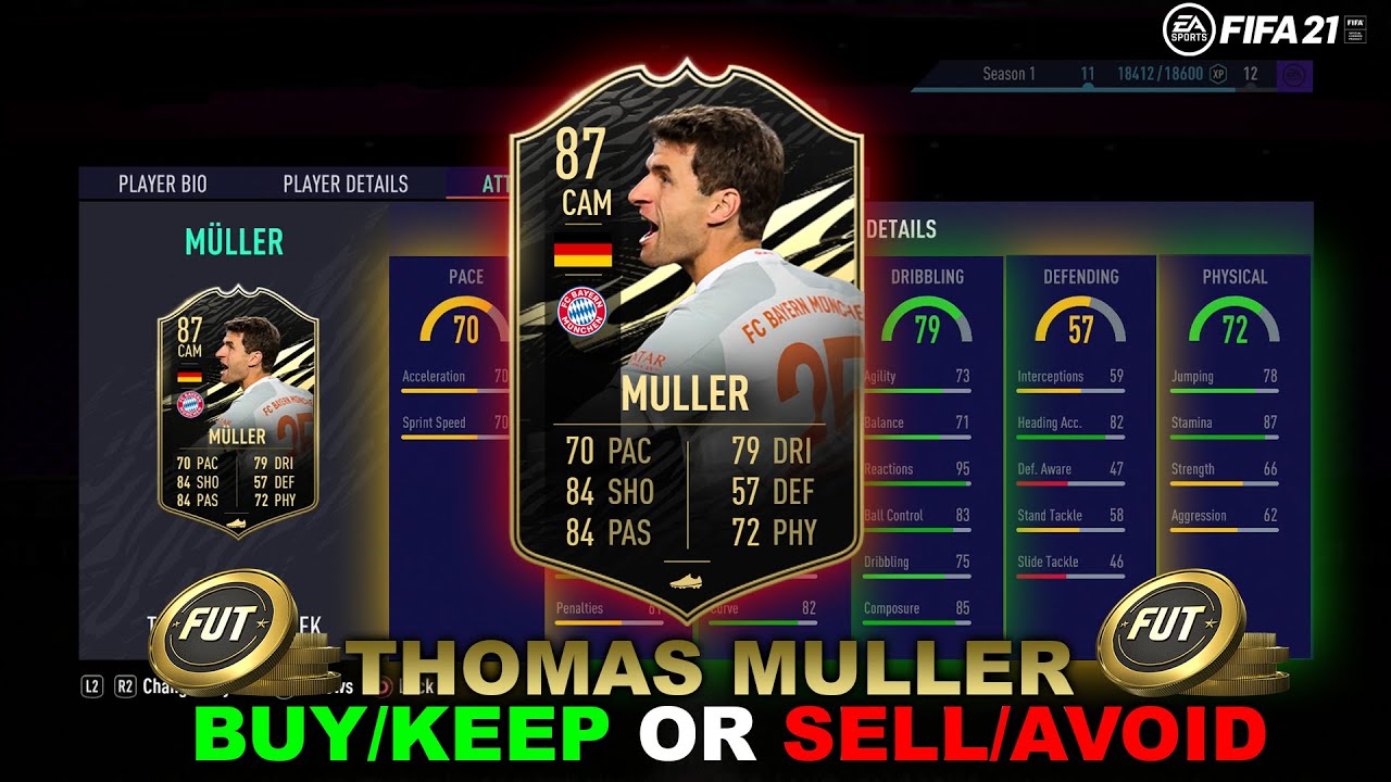 Fifa 21 Thomas Muller Inform Player Review Buy Keep Or Sell Avoid Youtube