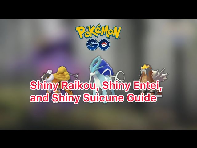 new Shiny raikou, shiny suicune, shiny entei raid started in pokemon go. 