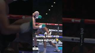 Gotta love this game lol. Literally knocked him out the ring #boxing #undisputed