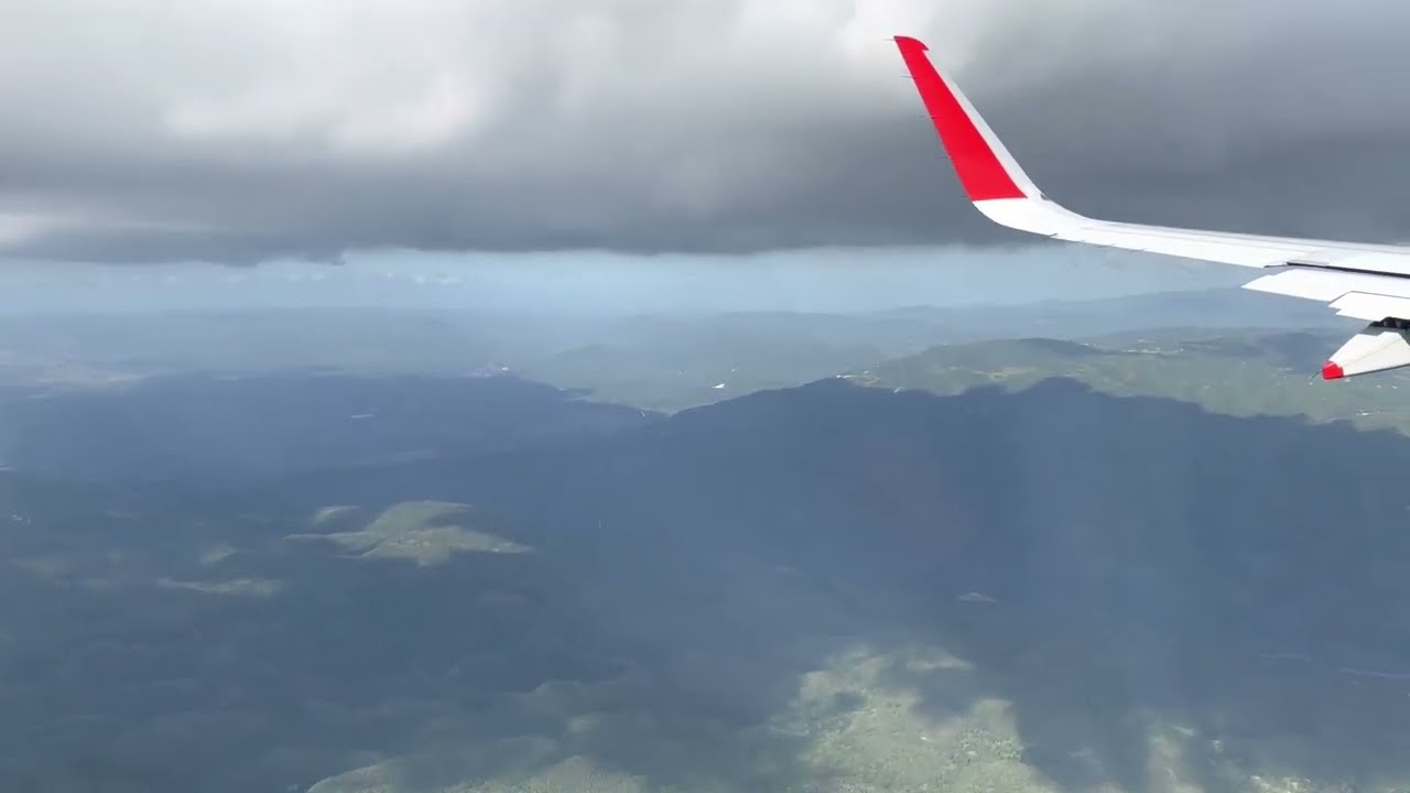 Coasting into landing at Norman Manley International Airport - Kingston Jamaica 10-2-23