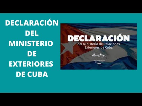 Habla Ministro de exteriores de #Cuba