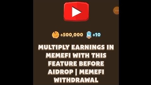 Multiply Earnings in Memefi With THIS Feature Before Aidrop | MemeFi Withdrawal