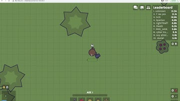 Moomoo.io, but the video ends when I see a hacker.