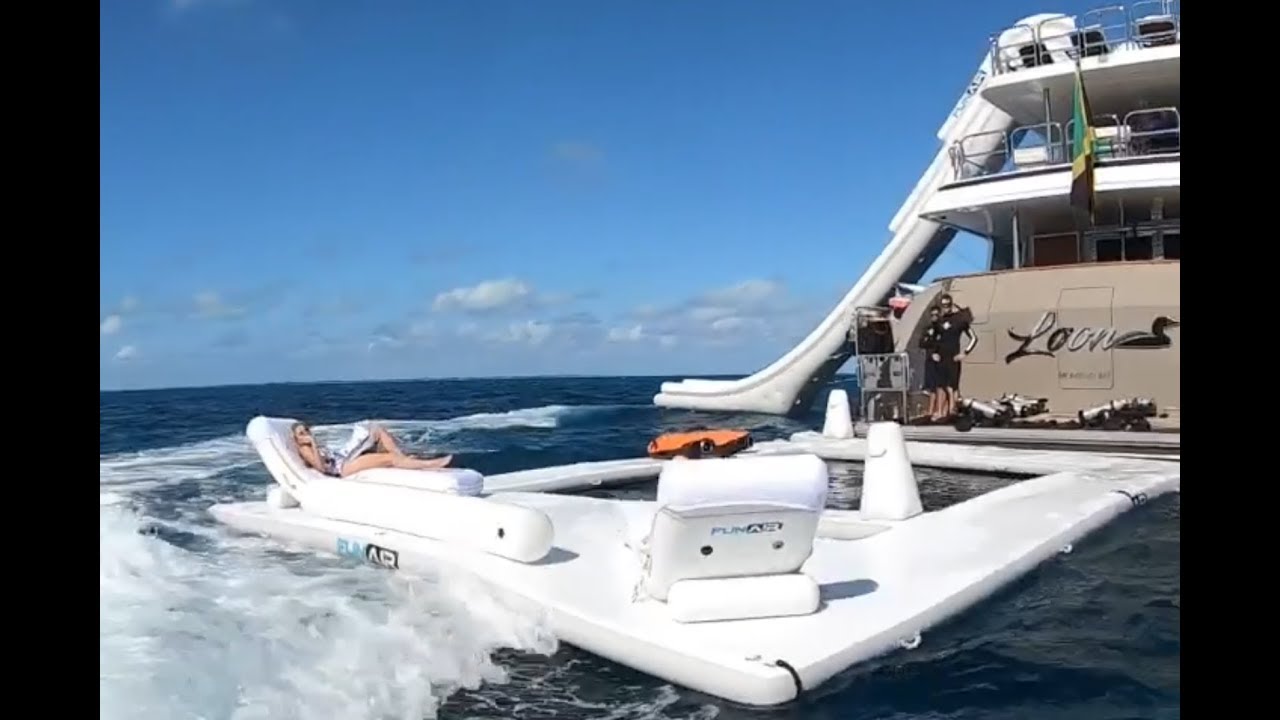 yacht and beach club pool slide