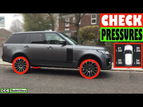 How to check Tire Pressures on Range Rover from the Dashboard