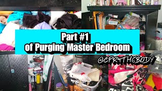 Part One Of the Master Bedroom Purge (TOO MANY THINGS) Konmari Method