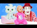 Котёнок для куклы БЕБИ БОН! - Весёлые игры для девочек. Детские мультики с игрушками Baby Born