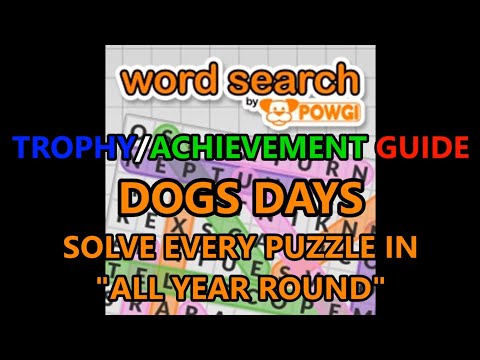 Word Search by POWGI: Dog Days Trophy Guide