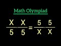 Germany | Maths Olympiad Problem | Can You find X ?
