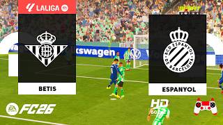 Betis vs Espanyol - La Liga | PC [HD60] FC-26 | 87 min Filigrana de Berbatov