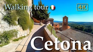 Cetona (Tuscany), Italy【Walking Tour】History in Subtitles - 4K