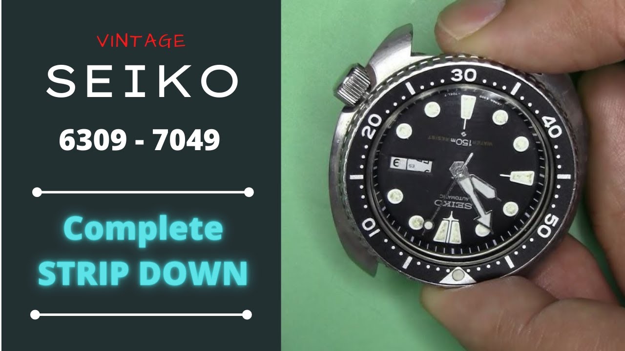 Complete Seiko Turtle 6309-7049 Disassembly - YouTube