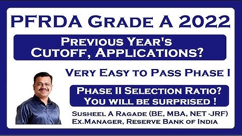 PFRDA 2021 Cutoff, Number of Applications?