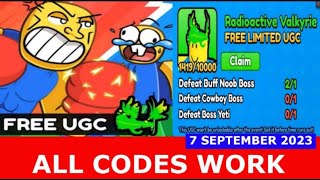 *ALL CODES WORK* [VALK UGC] Punch Simulator ROBLOX | September 7, 2023