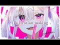 【ibisPaint X】 健屋花那さん イラストメイキング illustration making #short