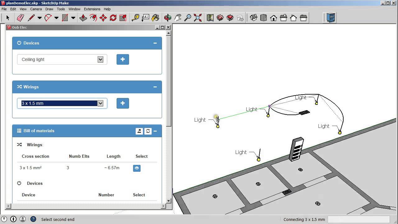 Sketchup Electrical Plugin