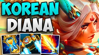 KOREAN CHALLENGER CARRIES WITH DIANA JUNGLE! | CHALLENGER DIANA JUNGLE GAMEPLAY | Patch 14.6 S14