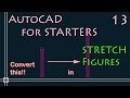 Autocad  stretch command change window size  fast tutorial