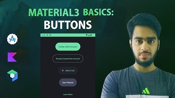 Buttons, OutlinedButtons, and TextButtons in Jetpack Compose in Hindi (2024) | UX With Material3