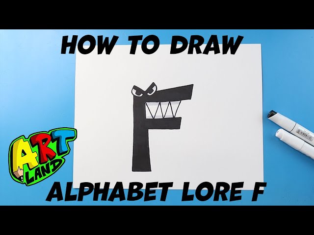 How to Draw Alphabet Lore (E) 