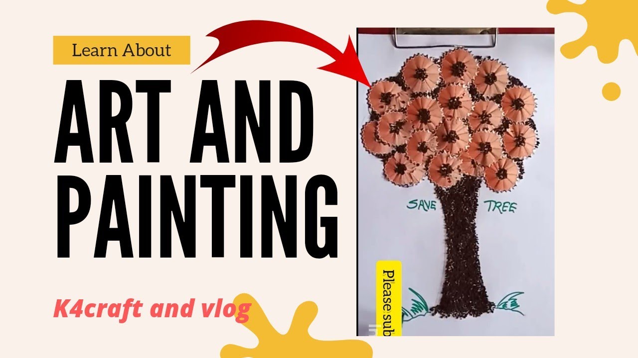 Best Uses Of Pencil Shavings Drawing । Uses Of Pencil Waste । Craft