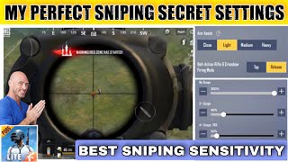 BEST PRO PLAYERS SNIPING SECRET SETTINGS IN PUBG MOBILE LITE | BEST SENSITIVITY SETTING FOR SNIPING