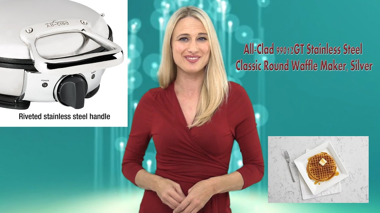 All Clad 99012GT Stainless Steel Classic Round Waffle Maker