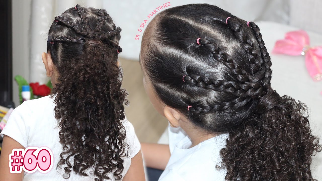 Penteado Infantil Fácil - RABO DE CAVALO com TRANÇAS e Ligas de Silicone  #60 | Sr e Sra Martinez - thptnganamst.edu.vn