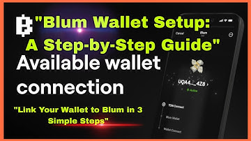 "Blum Wallet Setup: A Step-by-Step Guide" @blumcrypto @airdrophunter97