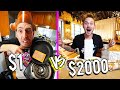 $1 VS $2,000 RESTAURANTS! *BUDGET CHALLENGE*