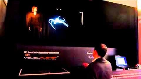 Interactive Peppers Ghost - GestureTek Airpoint