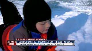 Some school districts cancel class ahead of Wednesday’s cold temps