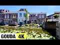 GOUDA, NETHERLANDS [4K Ultra HD] - City Centre Walking Tour