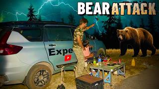 Full Bear Encounter at 12:20 AM | Car Camping Gone Wrong in Uttarakhand Forest #camping  Update