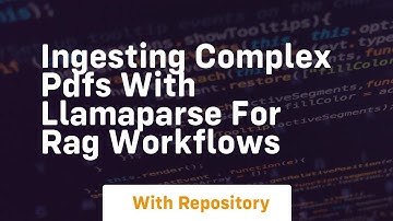 ingesting complex pdfs with llamaparse for rag workflows