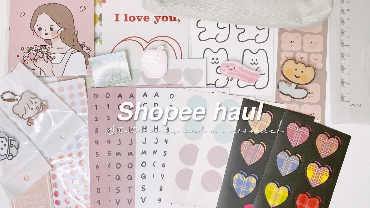 shopee stationery haul 🌻 | philippines