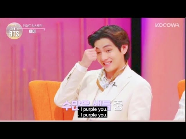 Taehyung explains  I purple You💜  Meaning #LetsBTS class=