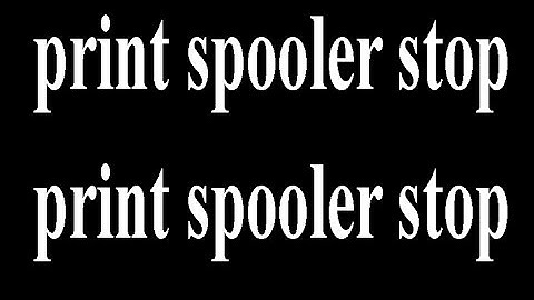 Print spooler không chạy #print stop